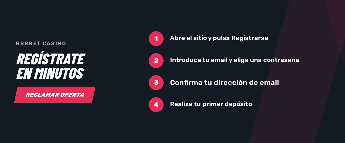 Formulario de registro de BBRBET