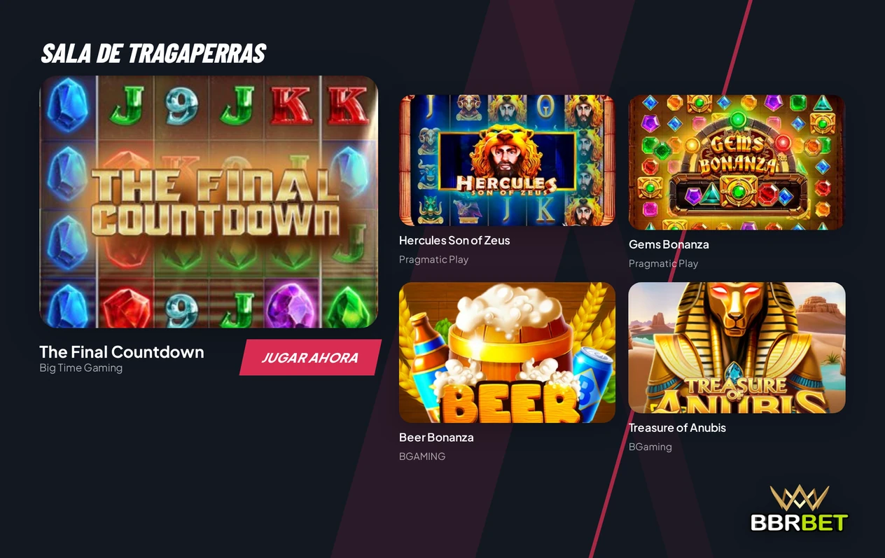 Explora las tragaperras populares